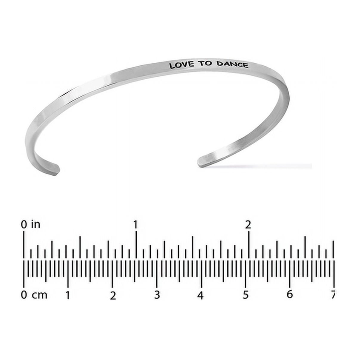 Stainless Steel 8-inch Saying Bracelet
