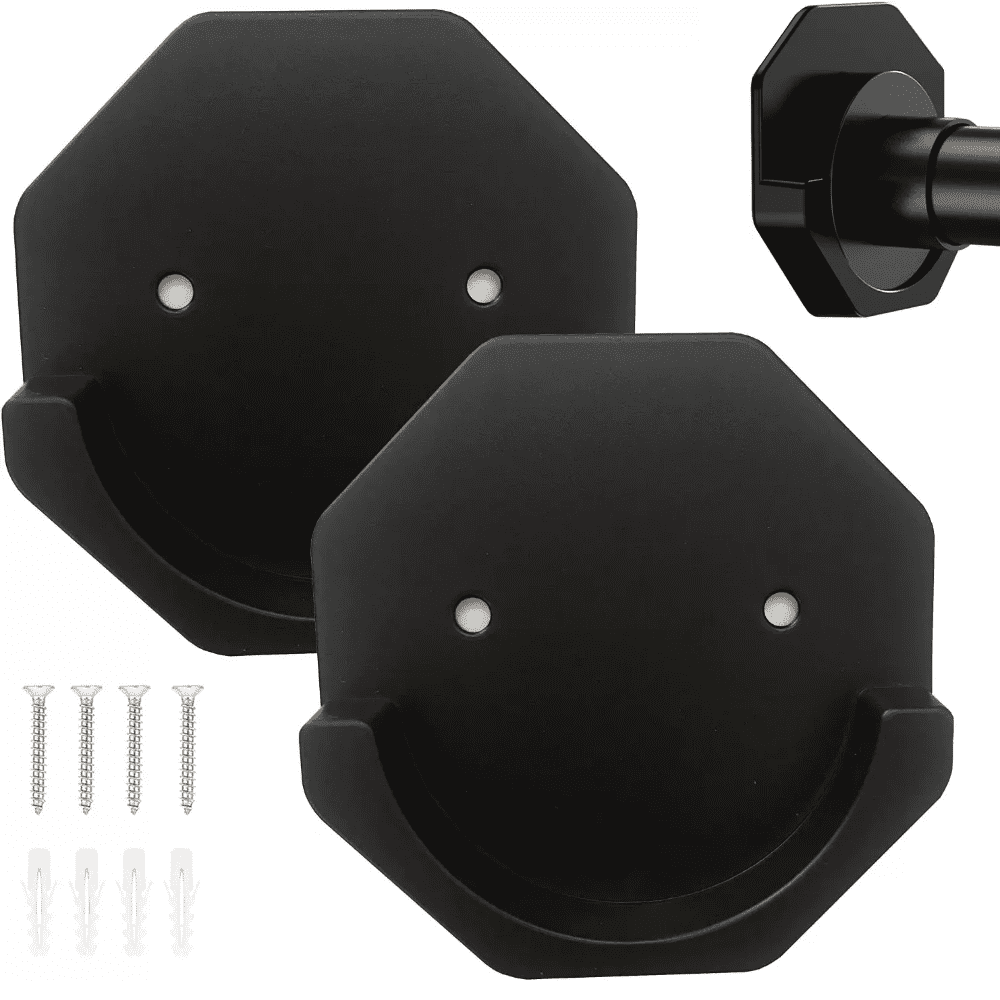 Shower Tension Rod Holders Adhesive Shower Curtain Rod Mount Retainer