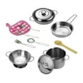 thumbnail image 1 of 12Pcs Kids Accessories Tableware Cookware Pots and Pans for Kids, 1 of 6