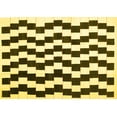 thumbnail image 1 of Ahgly Company Indoor Rectangle Abstract Yellow Contemporary Area Rugs, 4' x 6', 1 of 4