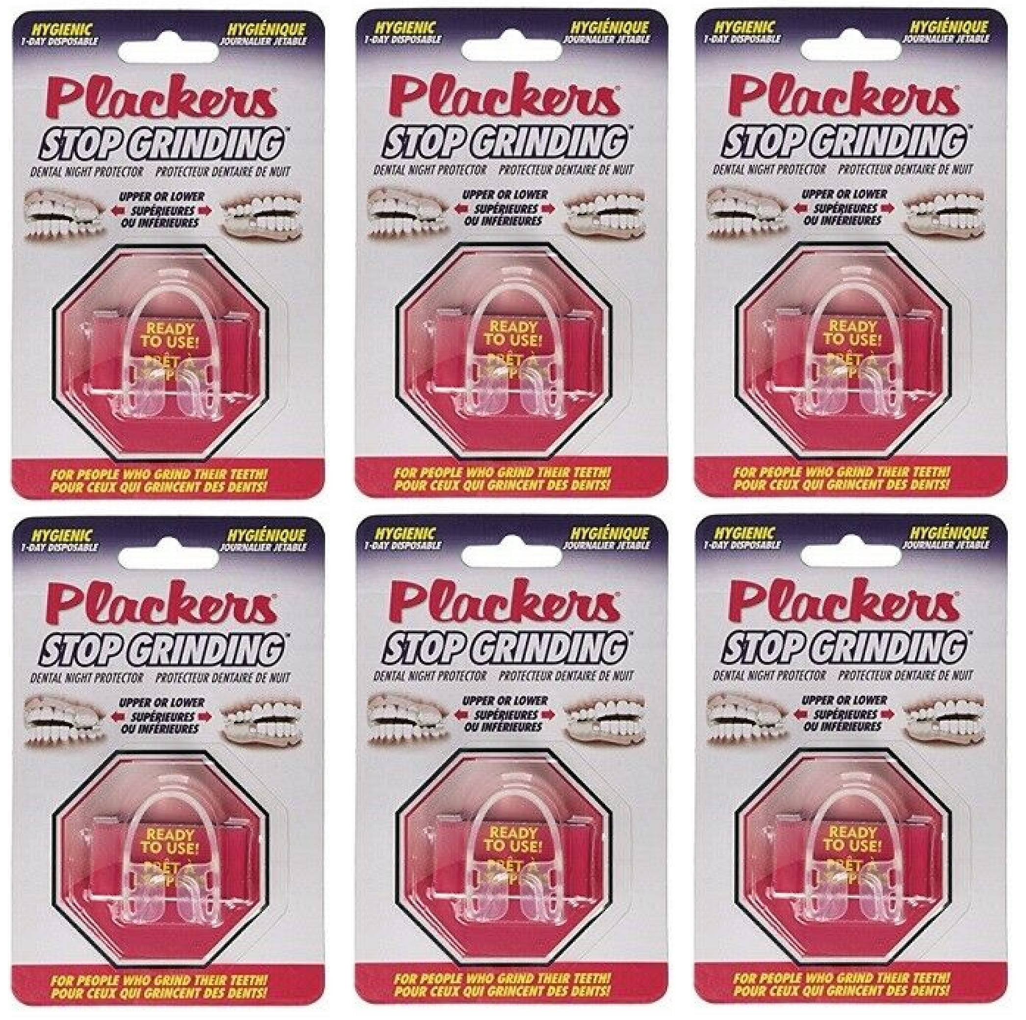 Plackers Stop Grinding Dental Night Protector for Upper or Lower Teeth