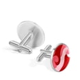 thumbnail image 3 of Valentine's Day Stylish Dress Shirt Cufflinks Set Made of Stainless Steel for Formal Occasions, 3 of 6