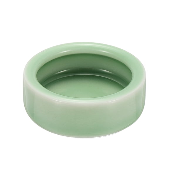 Reptile Food Bowl, Worm Water Dish Ceramic Pet Bowl Food Dish (2 In, Plum Green), for Gecko Scaled Pet