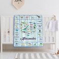 thumbnail image 2 of Dinosaur Custom Name Blanket Customized Text Gifts Plush Soft Fuzzy Lightweight Personalized Flannel Throw Blankets 30"x40" for Baby/Pets Birthday Home Couch Sofa Bedroom, 2 of 6