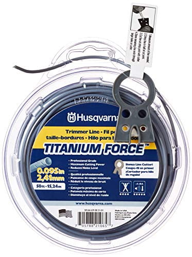 Husqvarna Titanium Force String Trimmer Line 1/2 lb diameter spool ..105 in 