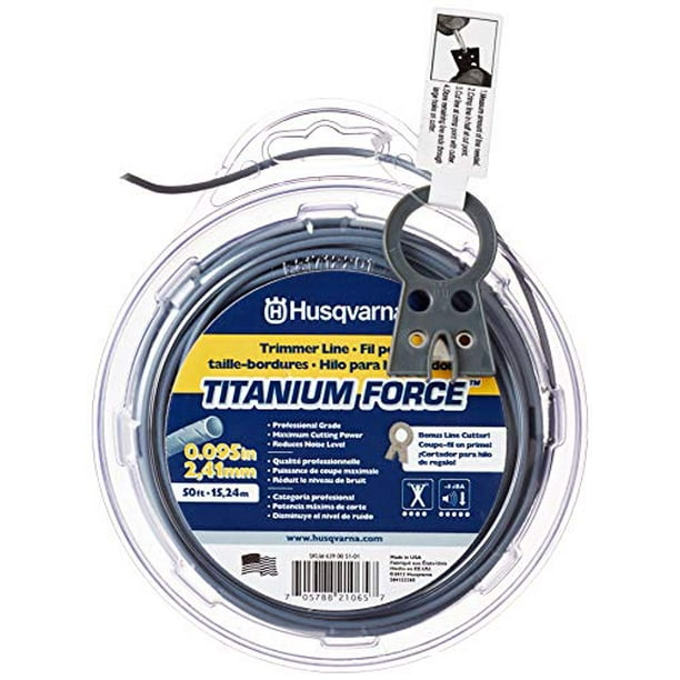 Husqvarna Titanium Force String Trimmer Lines, Orange/Gray Walmart