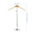thumbnail image 2 of OUNONA Portable Metal Clothes Hanger Rack Adjustable Shirt Display Stand for Clothing, 2 of 8