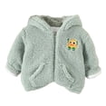 thumbnail image 2 of KYAIGUO Baby Boys Fleece Jacket Hooded Jacket for Toddler Girl Winer Coat Clothes Sweater Outwear for 1-6Y, 2 of 5