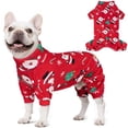 thumbnail image 1 of Pijama para perro KYEESE Papá Noel de terciopelo suave, tamaño mediano, 1 of 9