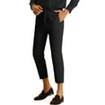 thumbnail image 4 of INSPIRE CHIC Men's Cropped Pants Skinny Pleated Front Ankle Length Dress Pants 30 Black, 4 of 6