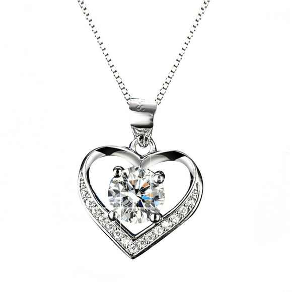 TechWave Women's Cupronickel Necklace Valentine's Day Necklace Pendant Anniversary Necklace Wedding Anniversary Necklace Day Necklace Chain Choker Necklace Jewelry Necklace Letter Beautifully Broken