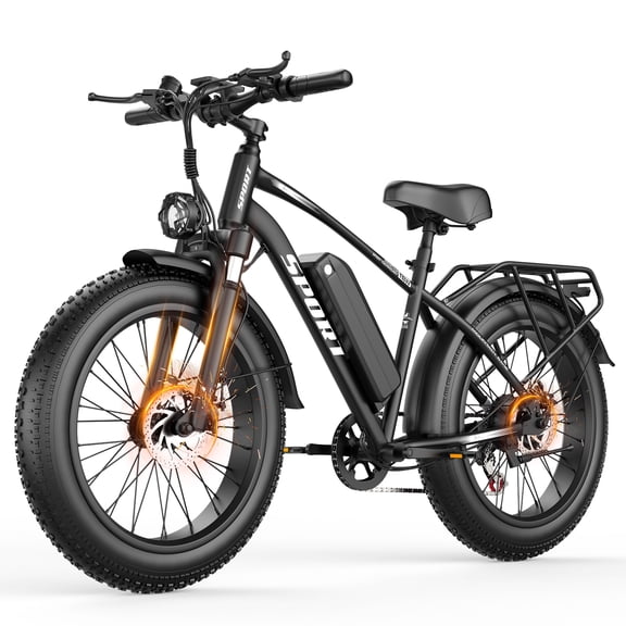 ASKGO G29 Electric Bike for Adults, 2000W Peak Electric Mountain Bike, 30MPH & 65Miles, 26'' x 4'' Fat Tire Ebike with 48V 25Ah Removable Battery, Electric Bicycle with Rear Rack, 7 Speeds,UL2849