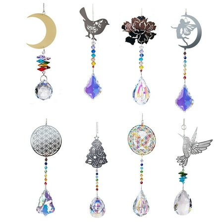 

Farfi Pendant Sparkling No Cracking Faux Crystal Drop Shape Hangings for Gift