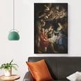 thumbnail image 4 of Baroque Painters Peter Paul Rubens Adoration of The Shepherds Poster Poster Cool Artworks Painting Wall Art Canvas Prints Hanging Picture Home Decor Posters Gift 24x36inch(60x90cm), 4 of 6