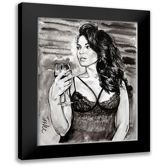 Tashe 12x14 Black Modern Framed Museum Art Print Titled - The Choice