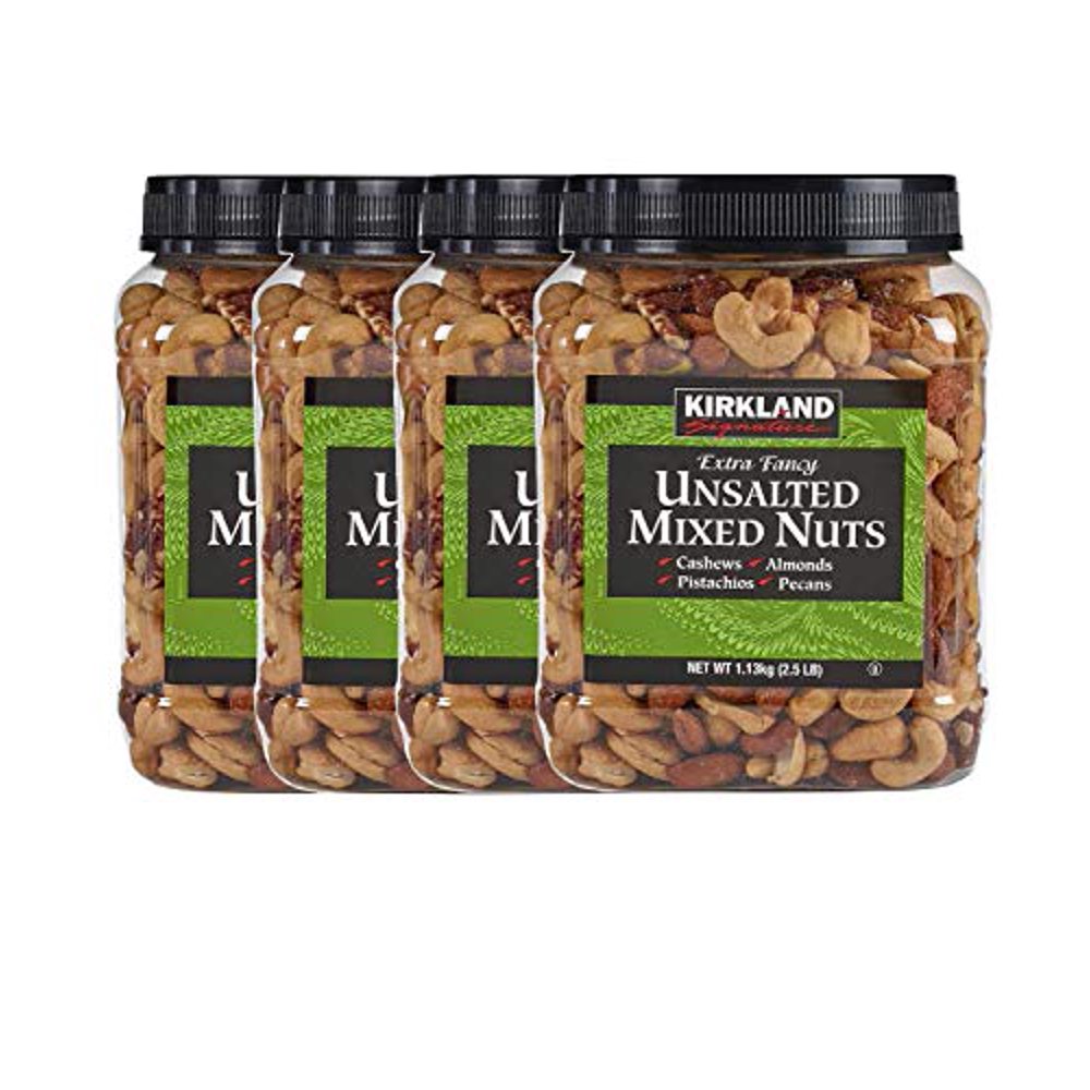 Extra Fancy Mixed Nuts, Unsalted and Shelled 40 oz (Pack of 4