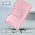 thumbnail image 4 of Soke Case for iPad 9th/8th/7th Generation 10.2-Inch (2021/2020/2019 Release), with Built-in Screen Protector and Kickstand, Rugged Full Body Protective Cover for Apple iPad 10.2 Inch - Pink, 4 of 7