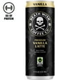 thumbnail image 2 of (2 pack) Death Wish Coffee Co., Premium Vanilla Latte, 100% Colombian Cold Brew Fair Trade™ Coffee, 11 fl oz Can, 2 of 11