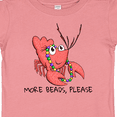 thumbnail image 4 of Inktastic More Beads, Please Cute Mardi Gras Crawfish Boys or Girls Baby T-Shirt, 4 of 5