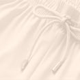 thumbnail image 5 of LEKODE Pants for Women Wide Leg Pants Lounge Pants Track Pants Women Breathable Pants Summer Pants for Women Gym Clothes Quick Dry pants High Waisted Pants White S, 5 of 7
