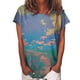 thumbnail image 1 of Gibobby Camisetas Mujer Baratas Manga Corta Tops para mujer Sudaderas para mujer Cuello redondo Camisas manga corta Túnica Tops para polainas Camisas manga cor(Morado,M), 1 of 5