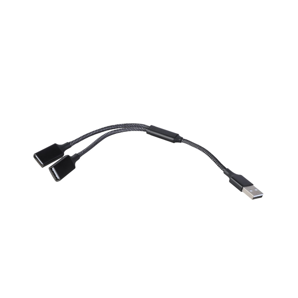 Tizuqe USB2.0 Splitter Cable 1 In 2 Out Double Female Port Expansion for Data Transfer