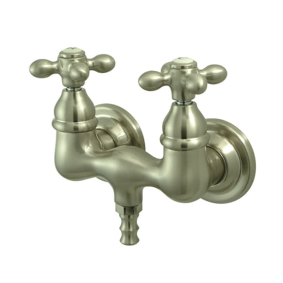 Elements Of Design Dt0318ax Double Handle Wall Mounted Clawfoot Tub Filler - Nickel