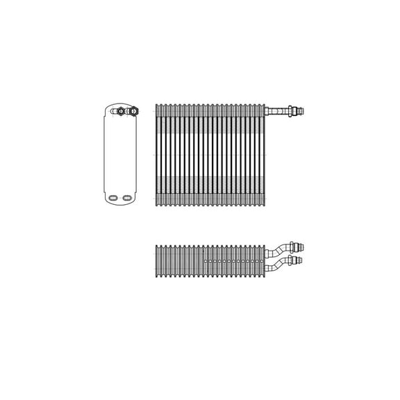 TYC 97347 A/C Evaporator Core Fits select: 1991-1996 JEEP CHEROKEE, 1984-1991 JEEP GRAND WAGONEER