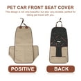 thumbnail image 3 of IFANLANDOR Waterproof Dog Seat Covers Light Brown Protector for Car Travel 1Set, 3 of 8
