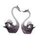 thumbnail image 2 of 2 estatuas de pareja de cisnes para decoración de mesa, centro de mesa moderno, colección de regalo de resina Gris, 2 of 9