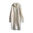 thumbnail image 3 of MKLEKYY Chandails pour Femmes Cardigan à Col Roulé Trois Boutons Couleur Unie Ample, 3 of 8