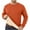 Orange, variant on ohmzyzo Men's Warm Sherpa Lined Sweatshirts Crewneck Long Sleeve Basic Pullover Tops Winter Fleece Thick Sweatshirts 2 Packs Navy Blue S