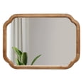 thumbnail image 6 of Sintosin Farmhouse Mirrors for Wall Decor 17" x 24", Distressed Wood Frame Bathroom Mirrors for over Sink, Decorative Arched Corner Rectangle Mirror for Home Decor, 6 of 11