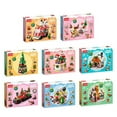 thumbnail image 7 of Christmas Gingerbread House Mini Xmas Tree Building Block Set Creative Ornament Toys Kits Micro Bricks for Adults Kids 8-12 6-12 7-9（302Pcs）, 7 of 7