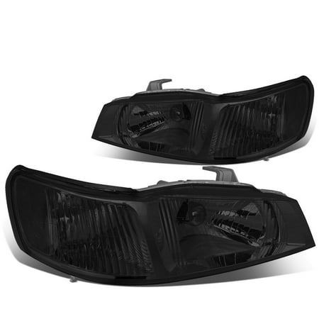 Honda Odyssey Headlamp For 1999 to 2004 Honda Odyssey Headlight Smoked Housing Clear Corner Headlamp 00 01 02 03 Left+Right ()