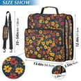 thumbnail image 2 of FORMRS Zipper Binder with Shoulder Strap 1.5-inch Ring 500 Sheet Capacity File Bag, Yellow Floral, 2 of 5