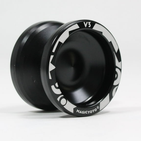 MAGICYOYO V3 Yo-Yo -Beginner to Advanced Aluminum YoYo - Includes Extra Accessory Pack (Black)