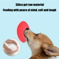 thumbnail image 5 of Small Lick Mat for Dogs and Cats, Licking Mats for Dog Anxiety Relief, Cat Peanut Butter Lick Pad for Boredom Reducer, Dog Treat Mat Perfect for Bathing Grooming （Red）, 5 of 6