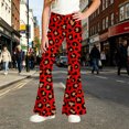thumbnail image 6 of Kids Girls School Uniform Flare Pants Dress Bottoms Leopard Lightweight Kids Pants Girls Trousers 9-10T, 6 of 6