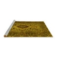 thumbnail image 2 of Ahgly Company Machine Washable Indoor Round Persian Yellow Traditional Area Rugs, 6' Round, 2 of 4