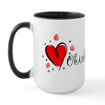 thumbnail image 2 of CafePress - I Love You [Bulgarian] Large Mug - 15 oz Ceramic Large White Novelty Mug, 2 of 4