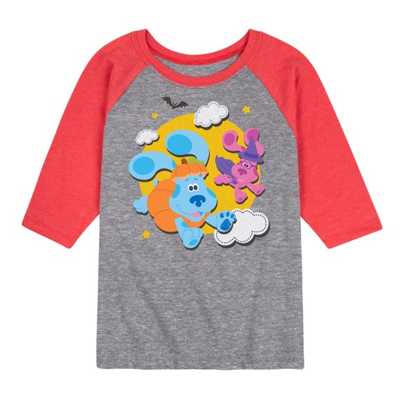 Blue's Clues - Full Moon - Toddler And Youth Raglan Graphic T-Shirt