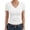 j36-White, variant on LIIPEE Women T Shirts Summer Casual Solid Color Short Sleeve V Neck Fashion T Shirt Ladies Versatile Slim Fit Comfortable Breathable Soft Daily Basic Tee Tops,S