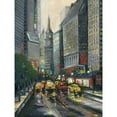 thumbnail image 3 of Adams, J. 12x14 Black Modern Framed Museum Art Print Titled - City Street I, 3 of 5