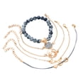 thumbnail image 2 of HomeKingdee 1 Pcs Ladies Fashion Alloy Bracelet - Multicolor Shell Rhinestone Beaded Stitching Jewelry for Beach and Daily Wear, 2 of 5
