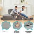 thumbnail image 5 of Modular Kids Play Couch,Kids Couch Building Fort, Kids Couch for Playroom and Bedroom,Toddler Sofa,Toddler Couches That Fold Out,Kids Sofa Couch,Kids Fold Out Couch,Couch for Kids (Grey), 5 of 7