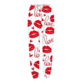 thumbnail image 3 of Pantalones anchos Gibobby mujer Pantalones de chándal informales con estampado de corazón Rojo S, 3 of 4