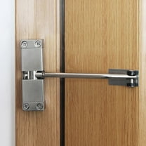 Pretyzoom Safety Spring Door Closer Door Closer Automatic Closing Silver 1 Set