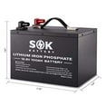 thumbnail image 4 of SOK Battery 100Ah 12V LiFePO4 Lithium Iron Phosphate Deep Cycle Battery,Perfect for Your RV or Any Off-Grid Applications,Low Temperature Disconnected, 4 of 6