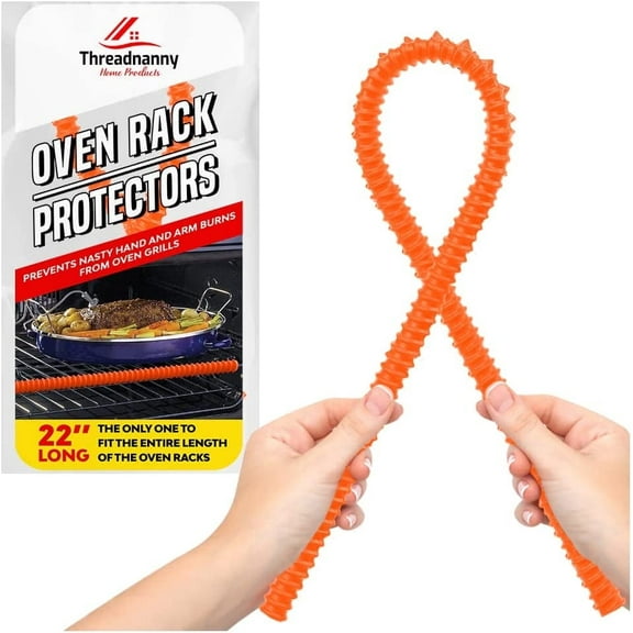 Oven Rack Shields Extra Long 22” Orange (2 Pack)